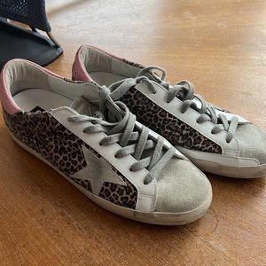 Golden Goose Leopard-print suede Super-Star sneakers